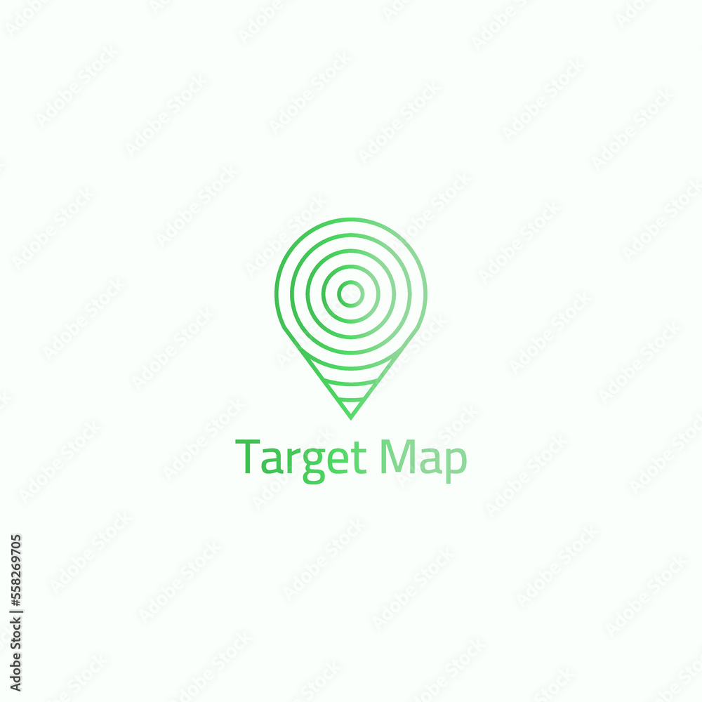 Points logo made of several curved lines. Points logo made of several curved lines.
