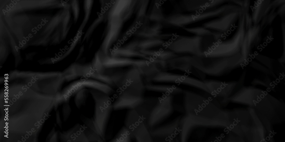 Dark Black facbric paper backdrop crumpled texture. dark black textured crumpled black paper background. panorama black paper texture background, crumpled pattern. Dark Black facbric paper backdrop crumpled texture. dark black textured crumpled black paper background. panorama black paper texture background, crumpled pattern.