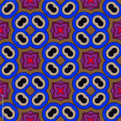 Abstract ethnic rug ornamental seamless pattern.Perfect for fashion, textile design, cute themed fabric, on wall paper, wrapping paper, fabrics and home decor.