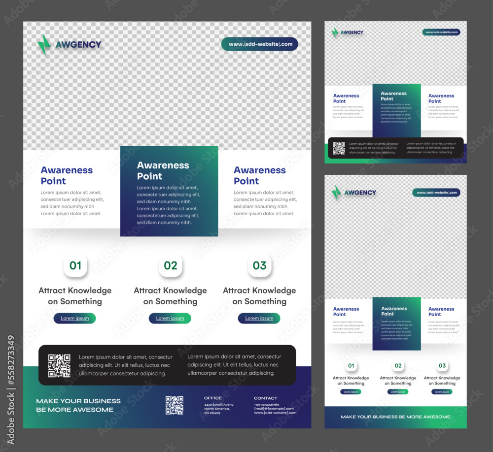 Modern Multipurpose Advertisement Templates - FLyer, Poster, Banner, Social Media Post & story - Printing, Square, and Long Size