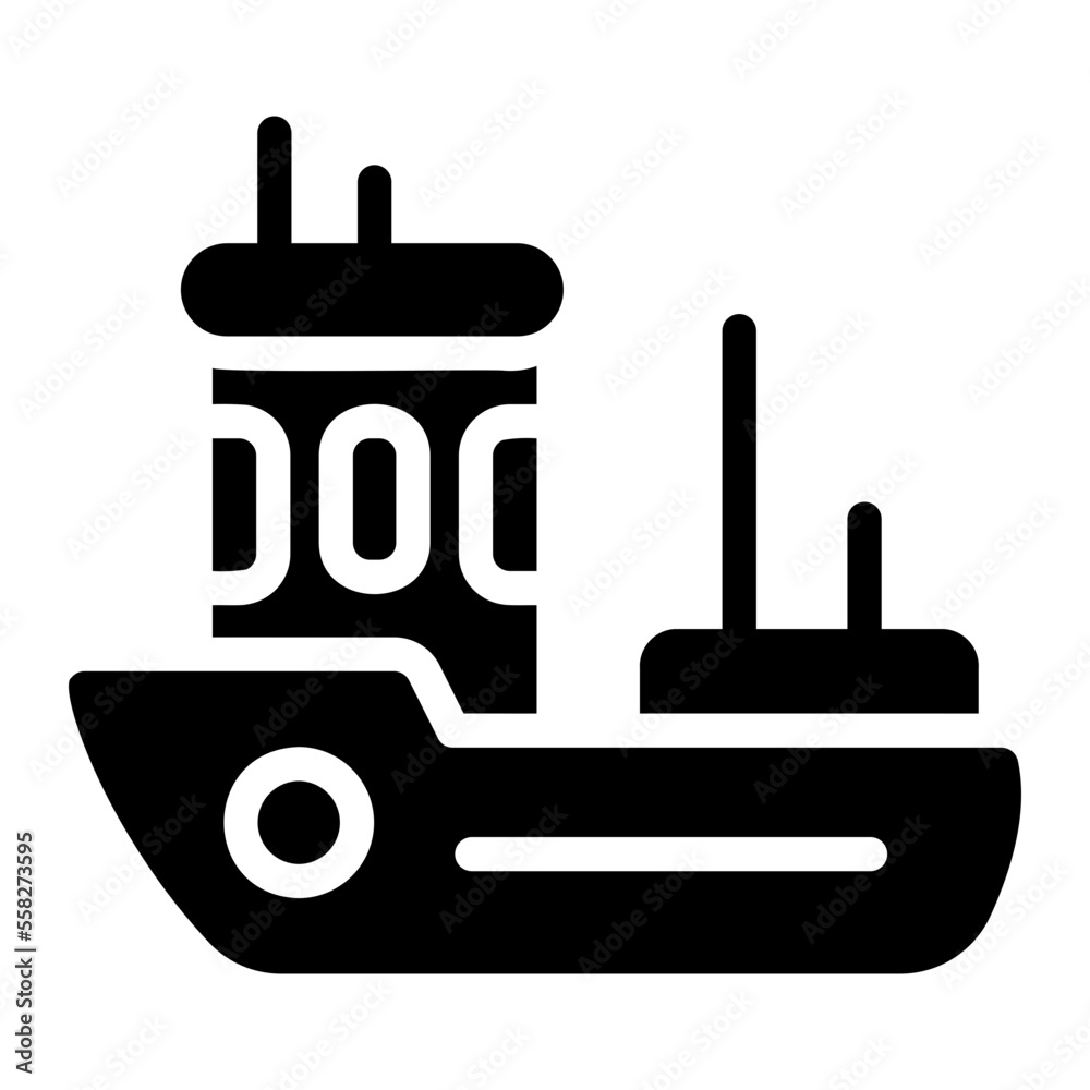 boat glyph icon boat glyph icon
