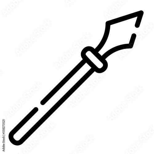 spear line icon