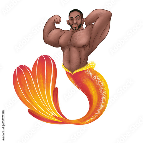 Menman Mermaid Character Illustration PNG Clipart photo
