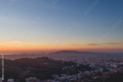 Sunrise over Barcelona