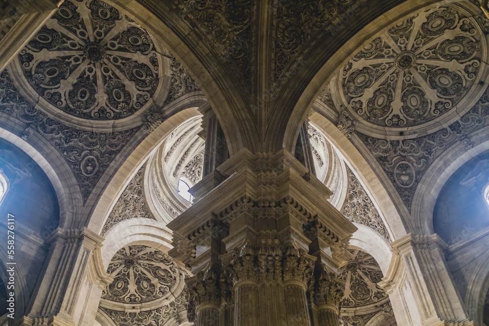 interior of a cathedral in Granada