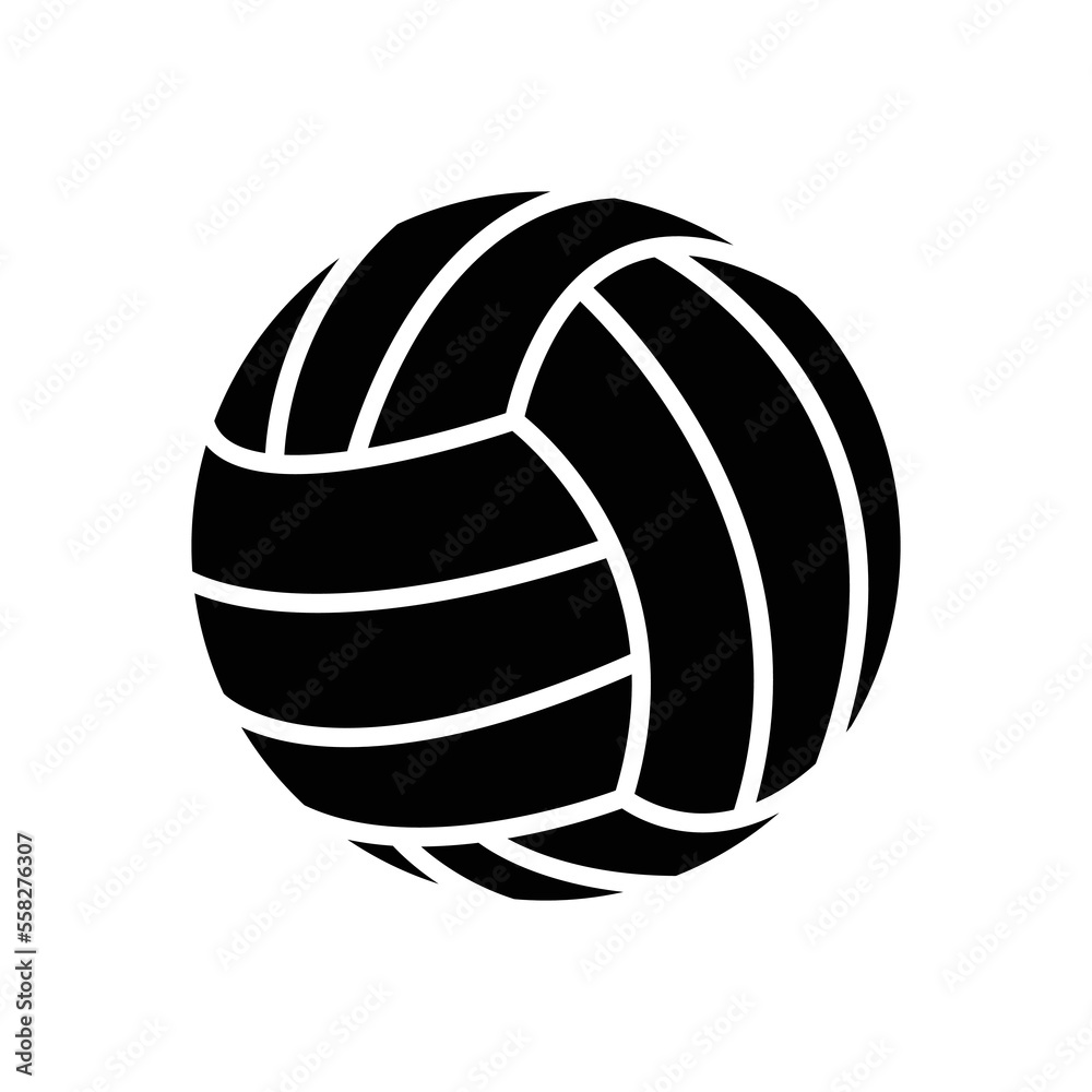 volleyball icon vector design template in white background