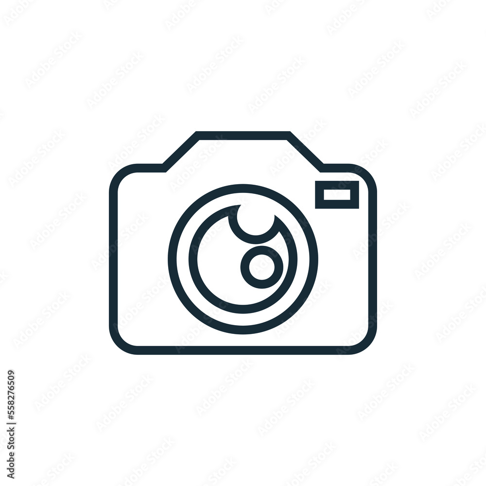 Camera Line Art Icon Design Template Elements Camera Line Art Icon Design Template Elements
