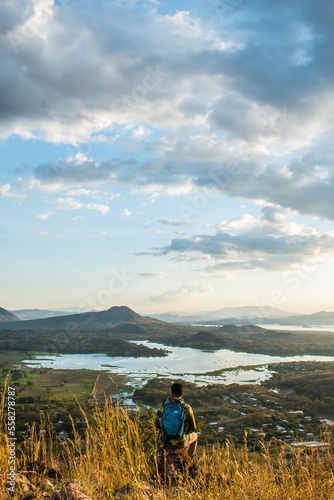 hiker in the mountains
