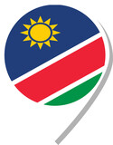 Namibia flag check-in icon.