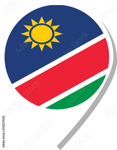 Free Download Namibia flag check-in icon. - GFXLoad