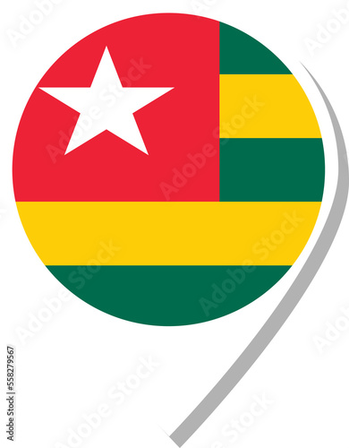 Free Download Togo flag check-in icon. - GFXLoad