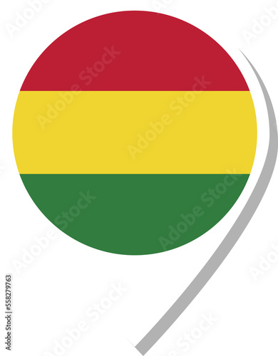 Bolivia flag check-in icon.