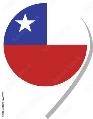 Chile flag check-in icon. Free Download Chile flag check-in icon. - GFXLoad