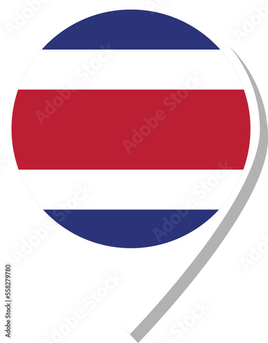 Costa rica flag check-in icon. Free Download Costa rica flag check-in icon. - GFXLoad