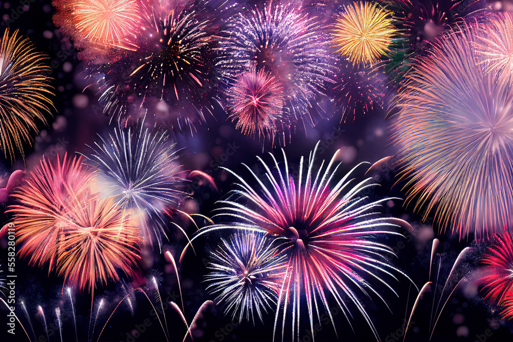 Gorgeous fireworks display
