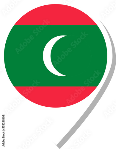 Maldives flag check-in icon. Free Download Maldives flag check-in icon. - GFXLoad