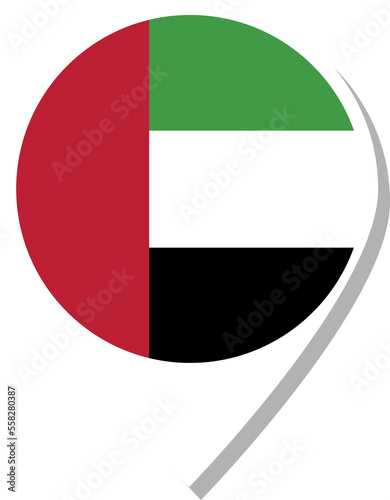 Free Download United Arab Emirates flag check-in icon. - GFXLoad