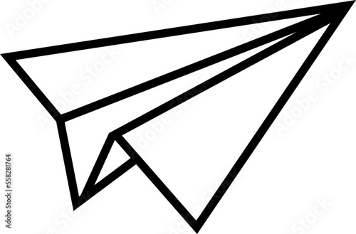 紙飛行機のシンプルでかわいいイラスト