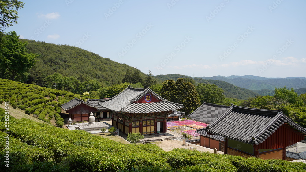 a beautiful temple in Korea