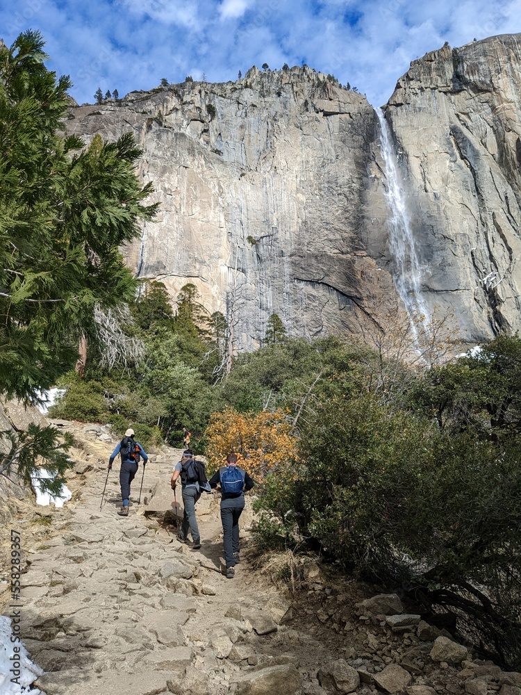 Yosemite Upper Falls Hike in the Winter