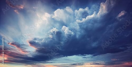 Sky with beautiful clouds, sky wallpaper