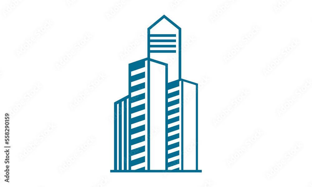 blue high building property logo blue high building property logo