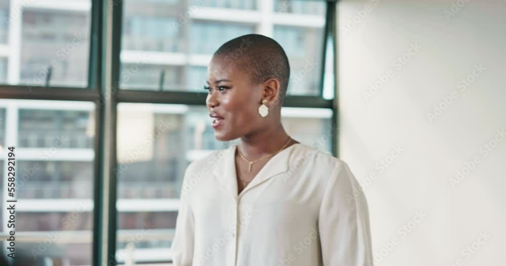 Speaker, presentation or black woman in a meeting or proposal for corporate sponsorship funding in office room. Leadership or entrepreneur talking or speaking of business goals or sales growth ideas Speaker, presentation or black woman in a meeting or proposal for corporate sponsorship funding in office room. Leadership or entrepreneur talking or speaking of business goals or sales growth ideas