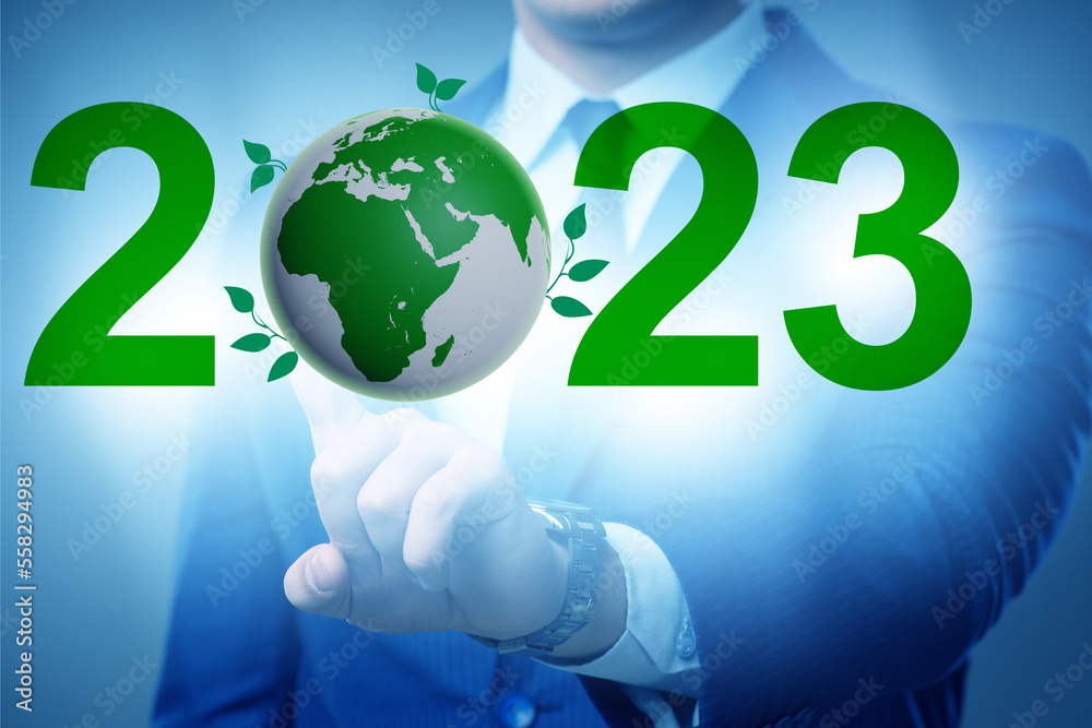 Year of 2023 in ecological concept Year of 2023 in ecological concept