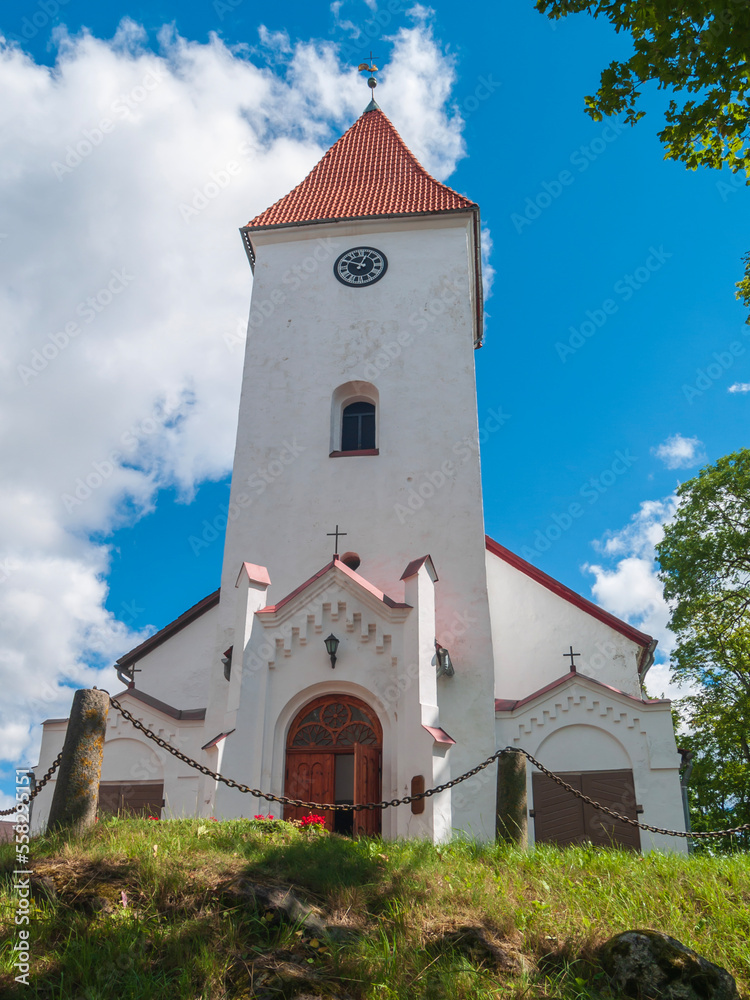 Talsi Evangelical Lutheran Church at summer.