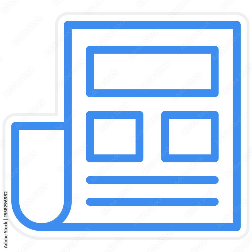 Newspaper Icon Style Newspaper Icon Style