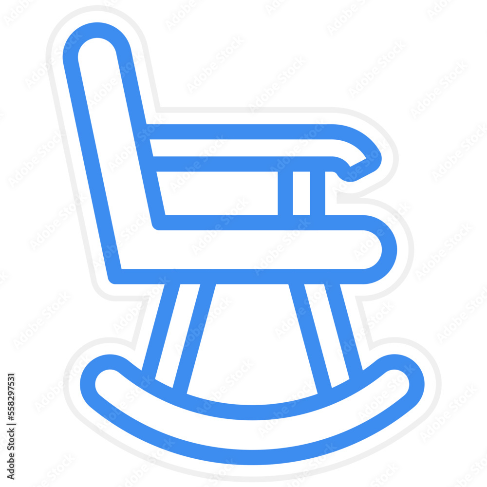 Rocking Chair Icon Style Rocking Chair Icon Style