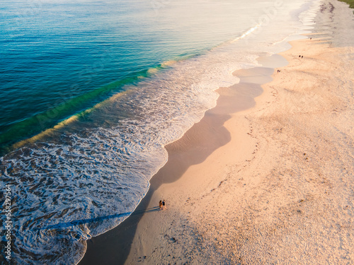 Early morning Leighton Beach on clear spring morning.