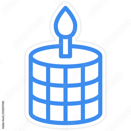 Scented Candle Icon Style