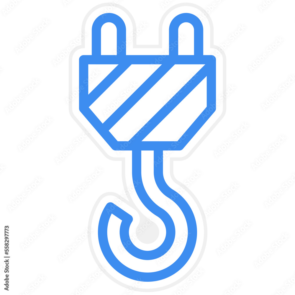 Crane Hook Icon Style Crane Hook Icon Style