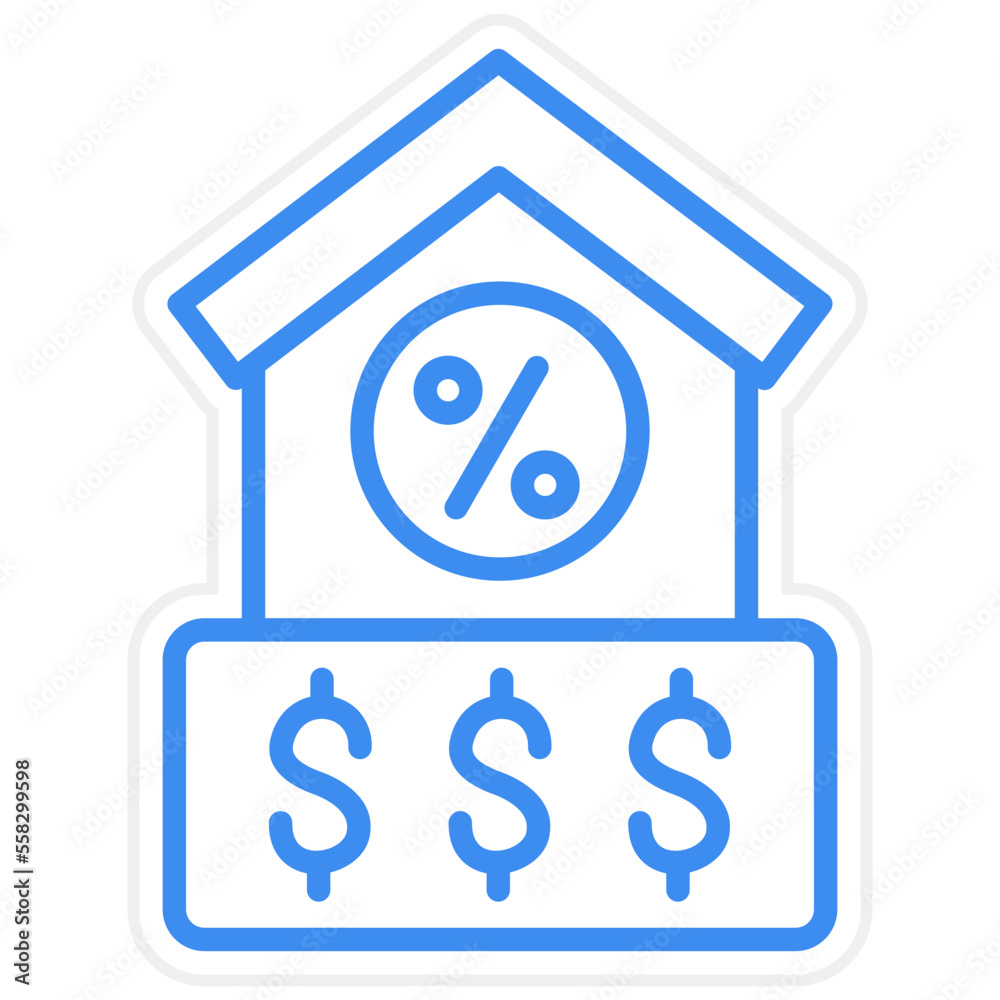 House Loan Icon Style House Loan Icon Style