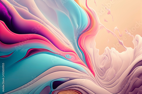 colorful organic lines as abstract wallpaper
