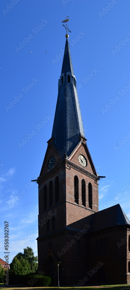 Historical Peace Church in the Town Loga, Leer, East Frisia, Lower Saxony