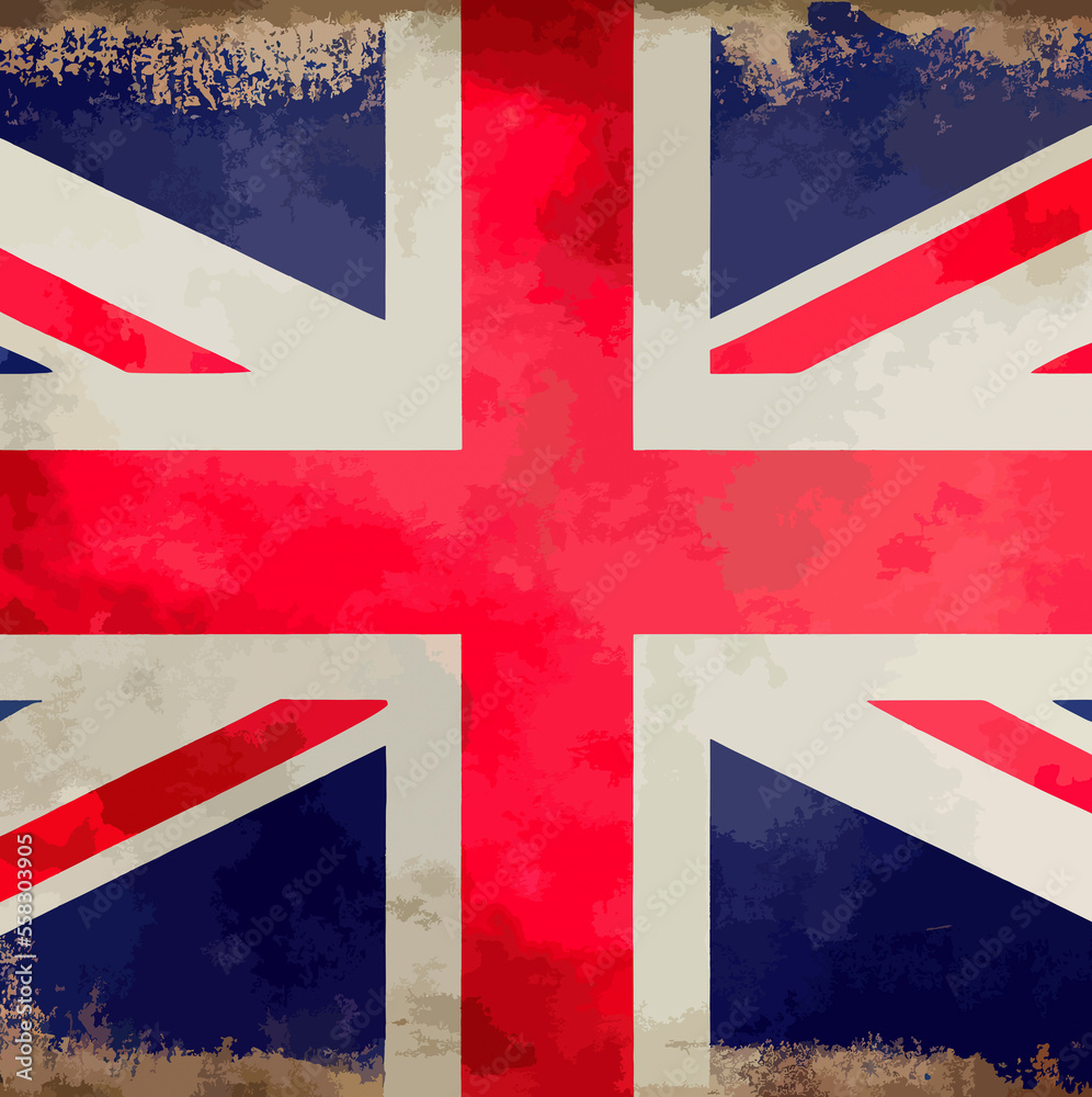 Fototapeta premium illustration of the United Kingdom flag
