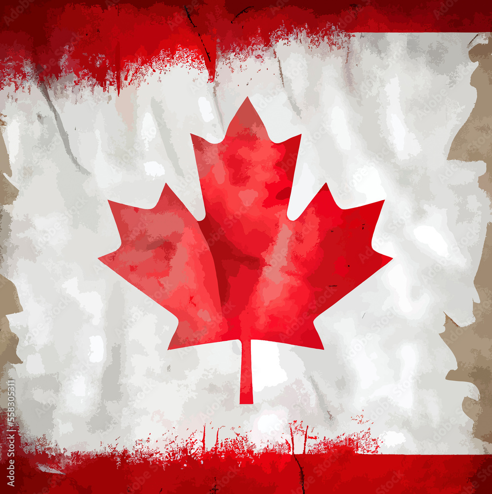 illustration of the Canada flag