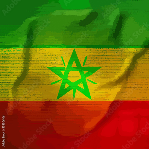illustration of the Ethiopia flag