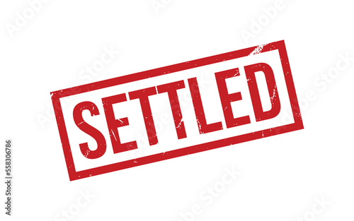 Settled Rubber Stamp Seal Vector