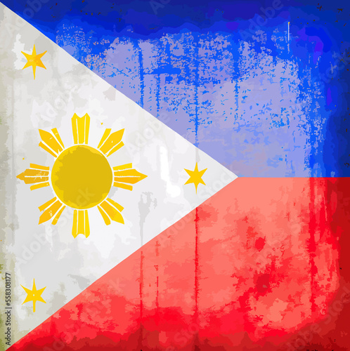 illustration of the Philippines flag