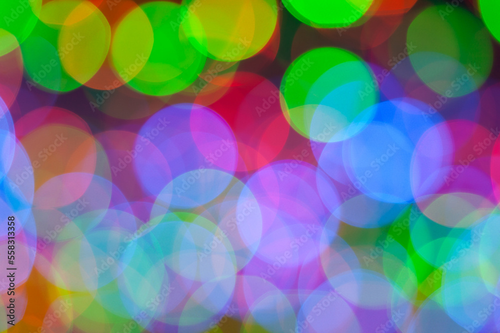Colorful defocused lights background