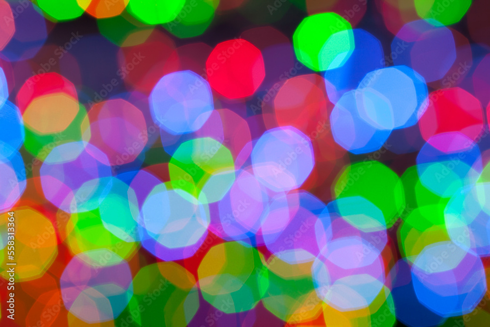 Colorful defocused lights background