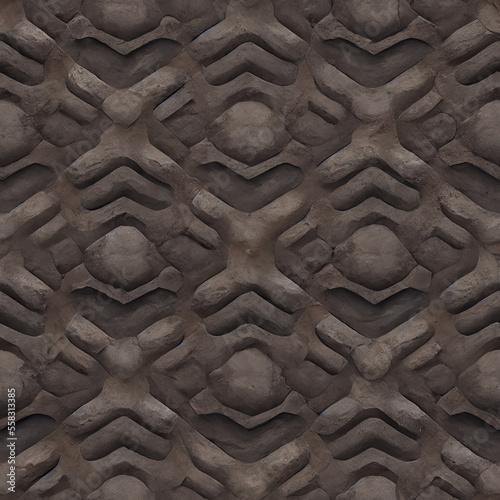 Seamless stone texture. generative ai