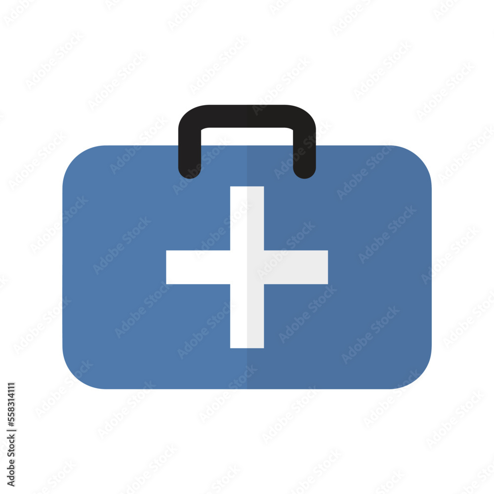 Fototapeta premium first aid medical flat icons elements vector