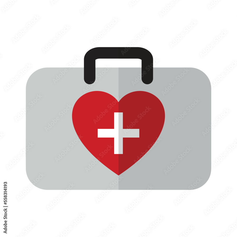 Fototapeta premium first aid medical flat icons elements vector