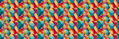 very colorful pattern with a lot of different colors, geometric abstract art, repeating pattern, geometric, isometric