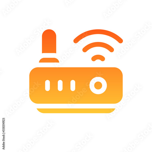 modem flat gradient icon