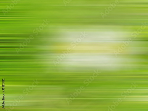 Dynamic green background with a white spot. Moving forward blurred background with light. Abstract lines pattern gradients blurred background